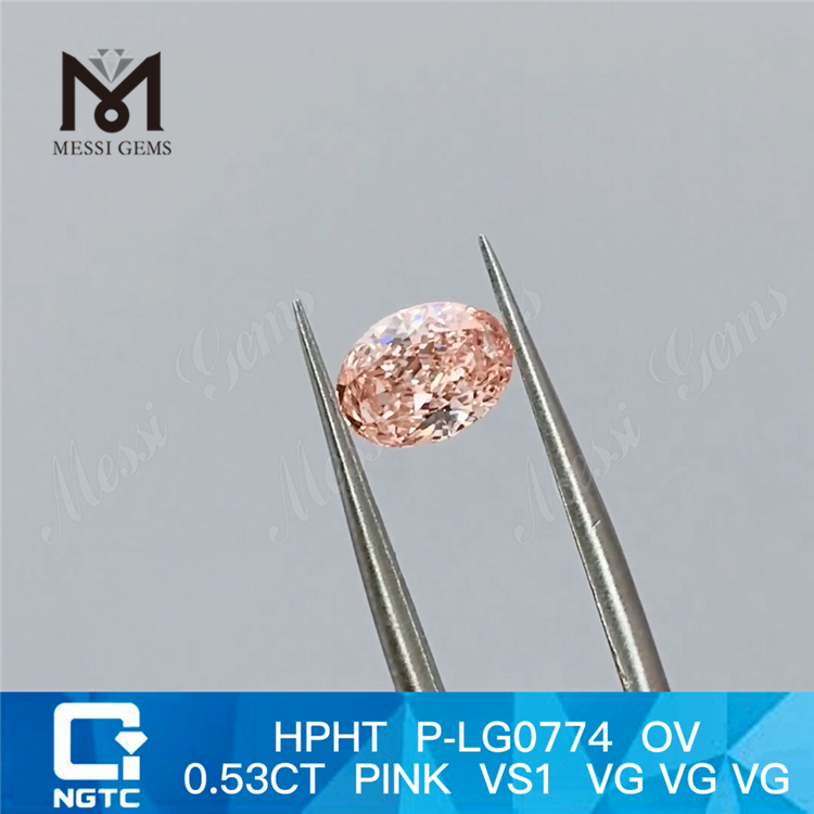 HPHT P-LG0774 OV 0.53CT 핑크 VS1 VG VG VG 랩그로운 다이아몬드