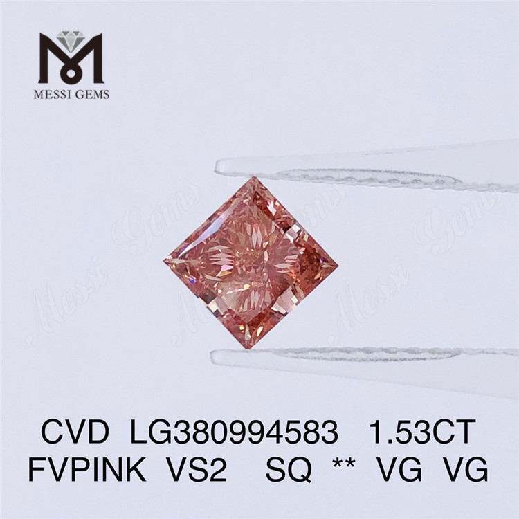 1.53CT FVPINK VS2 SQ 랩 다이아몬드 도매 CVD LG380994583