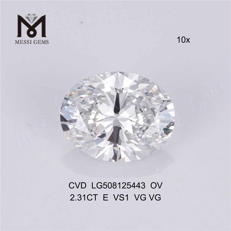 2.31ct E ov cvd 다이아몬드 도매 타원형 루즈 합성 다이아몬드 판매 중