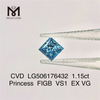 1.15ct Princess FigB VS1 EX VG 랩그로운 다이아몬드 CVD LG506176432