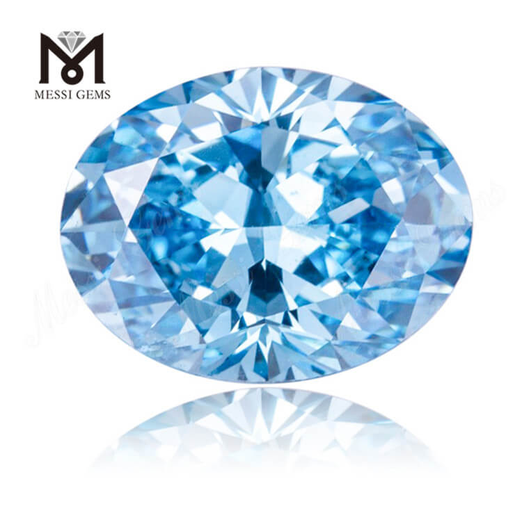 타원형 블루 다이아몬드