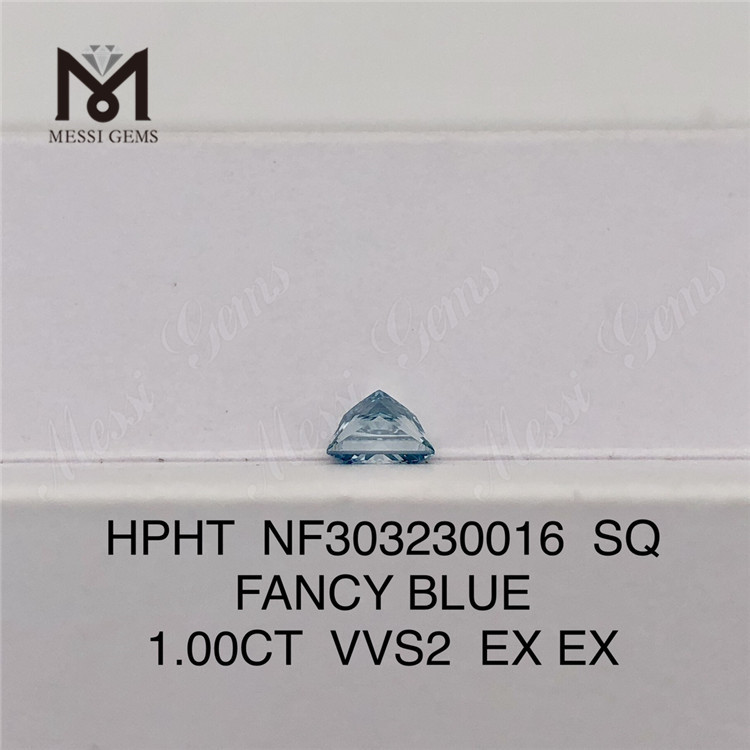 1.00CT VVS2 SQ 팬시 블루 랩그로운 다이아몬드 HPHT NF303230016