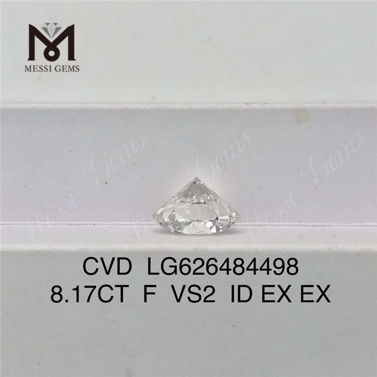 8.17CT F VS2 ID 라운드 IGI 인증 다이아몬드丨Messigems CVD LG626484498 