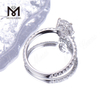 18k 화이트 골드 IGI 연구소 성장 다이아몬드 타원형 결혼 반지 패션
