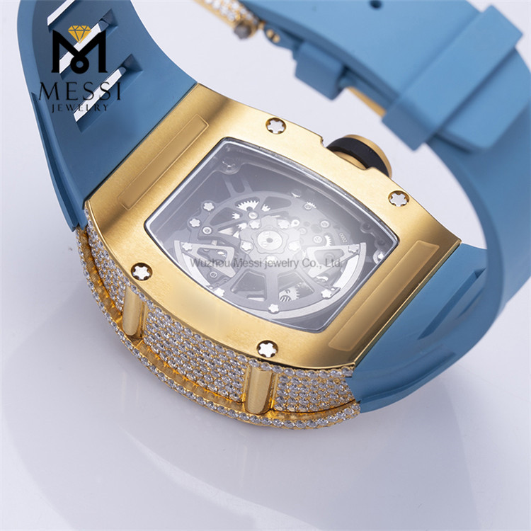 Pass Tester 맞춤형 D 컬러 VVS 아이스 아웃 모이사나이트 다이아몬드 브랜드 시계