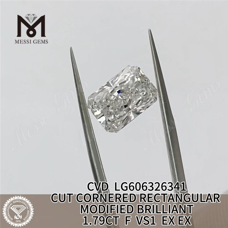 1.79CT F VS 직사각형 IGI 등급 다이아몬드 CVD LG606326341 완벽한 완벽함丨Messigems 