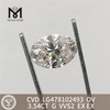 3.54CT G VVS2 OV 랩그로운 다이아몬드 CVD LG478102493 丨Messigems