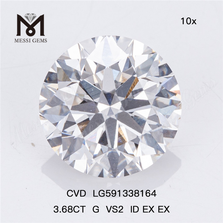 3.68CT G VS2 ID EX EX 벌크 CVD 다이아몬드로 수익 기회 창출 LG591338164丨Messigems