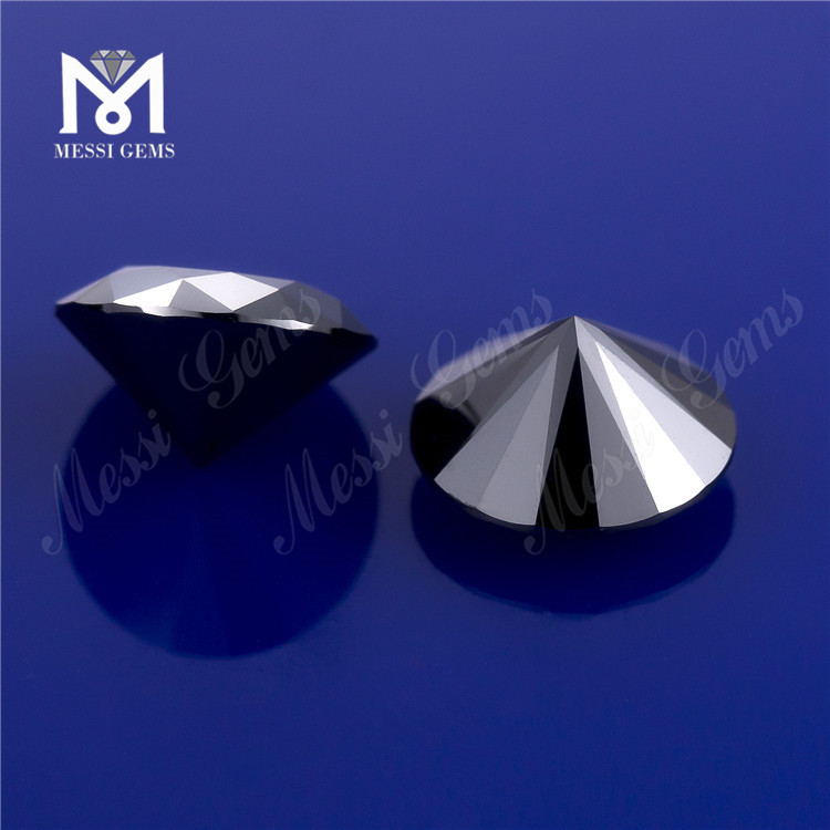 둥근 합성 moissanite 검정 8mm moissanite 판매