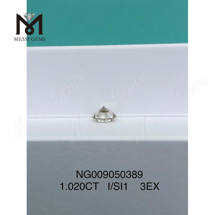 I 컬러 루즈 젬스톤 합성 다이아몬드 1.020ct SI1 RD 모양
