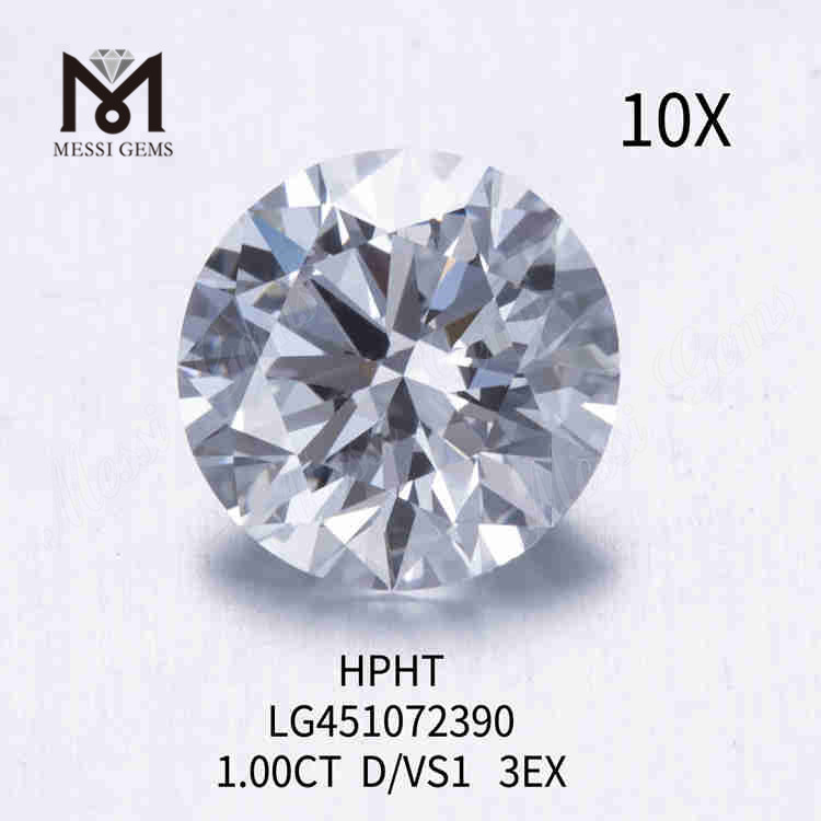 1.00CT D VS 실험실에서 제작한 다이아몬드 3EX HPHT 루즈 합성 다이아몬드