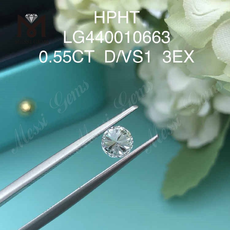 0.55CT D/VS1 라운드 컷 랩 다이아몬드 3EX 랩 그로운 다이아몬드 도매가