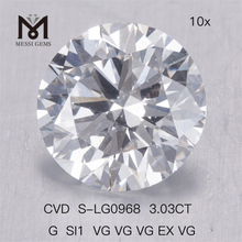 3.03CT G SI1 3VG cvd 실험실 다이아몬드 원형