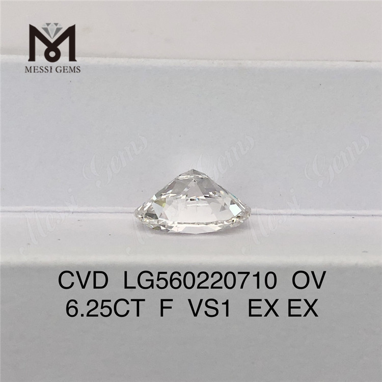 6.25CT F VS1 EX EX CVD OV 최대 인공 다이아몬드 IGI 도매가