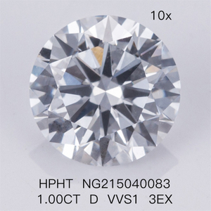 HPHT 1.00CT 인공 다이아몬드 D VVS1 3EX 랩 다이아몬드