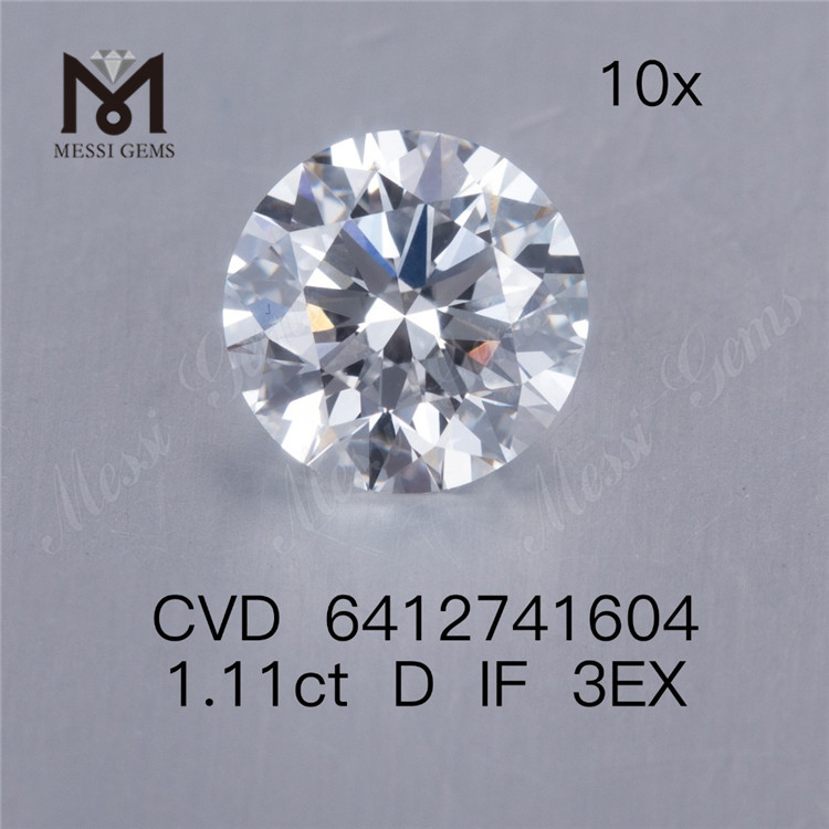 1.11ct D cvd 다이아몬드 도매 가격 IF 3EX 인공 다이아몬드 판매 중