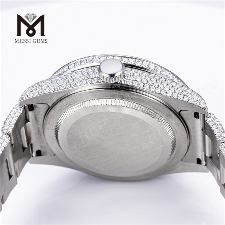 사용자 정의 디자인 남자 여자 럭셔리 핸드 세트 Iced Out 최고 브랜드 Moissanite 다이아몬드 시계