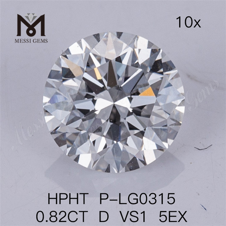 0.82CT HPHT 랩 그로운 다이아몬드 D VS1 5EX 랩 다이아몬드 
