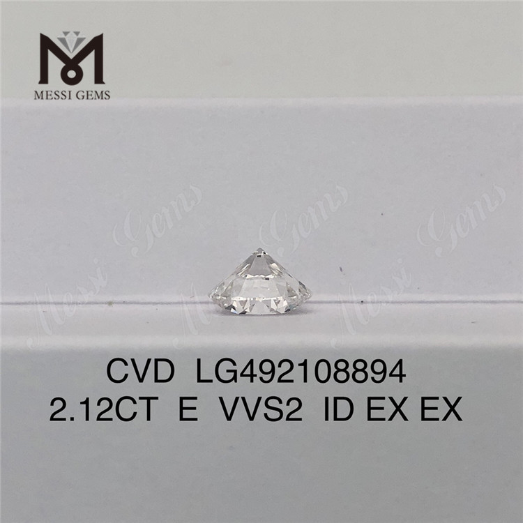 2.12CT E VVS cvd 다이아몬드 라운드 2ct 루즈 랩 다이아몬드 판매 중