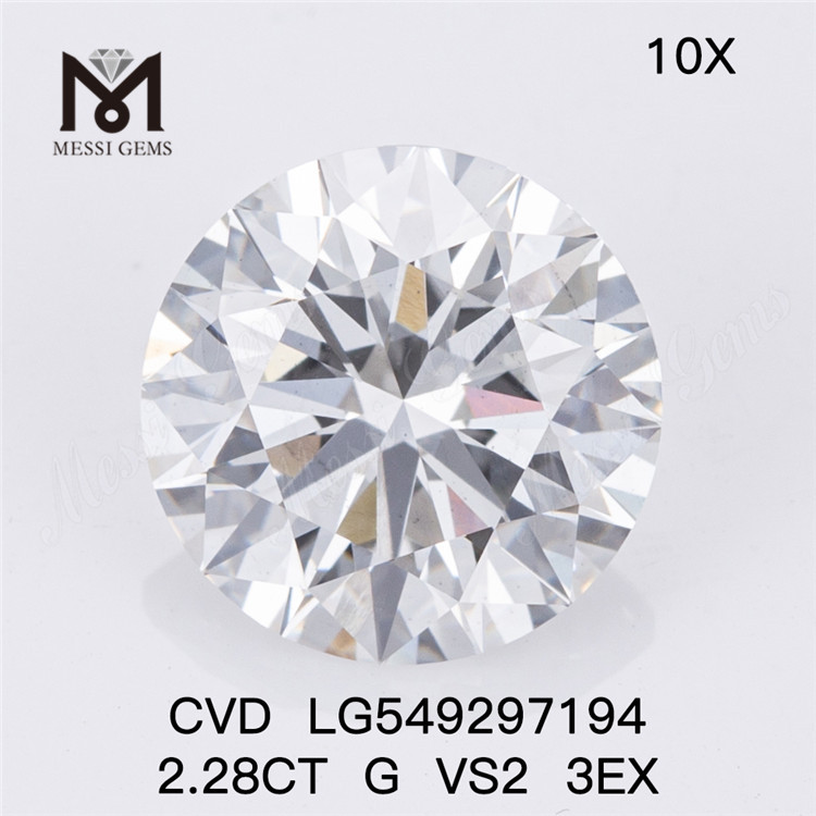 2.28CT G VS2 3EX CVD RD 실험실 다이아몬드 공장 가격
