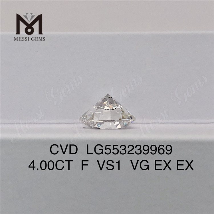 4.00CT F CVD 다이아몬드 VS1 VG EX EX 실험실 성장 다이아몬드 판매 중