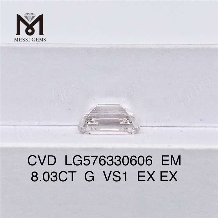 8.03CT G VS1 EX EX EM 연구소에서 제작한 모조 다이아몬드 CVD LG576330606