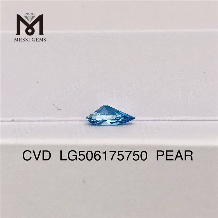 1.06CT FANCY VIVID GREENISN BLUE VS1 EX VG PEAR 인공 블루 다이아몬드 LG506175750 