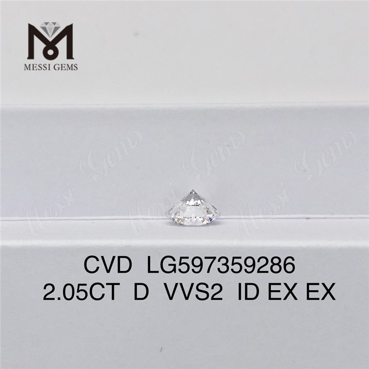 2.05CT D VVS2 ID EX EX cvd 다이아몬드 2캐럿 CVD LG597359286丨 메시지젬