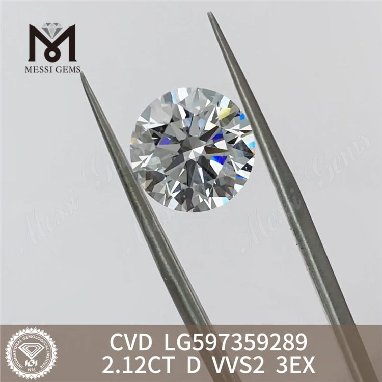2.12CT D VVS2 3EX 2ct Cvd 연구소 재배 다이아몬드 가격 LG597359289