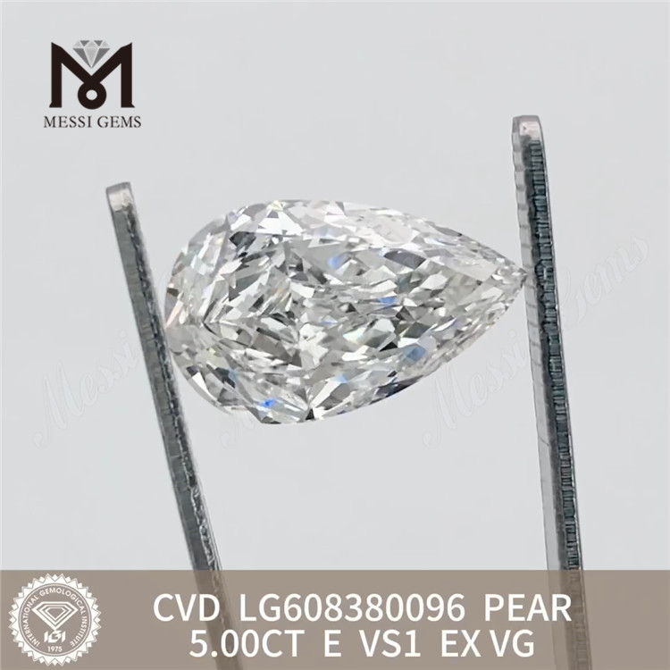 5.00CT PEAR E VS1 IGI 가공 다이아몬드 공장 가격丨Messigems LG608380096 