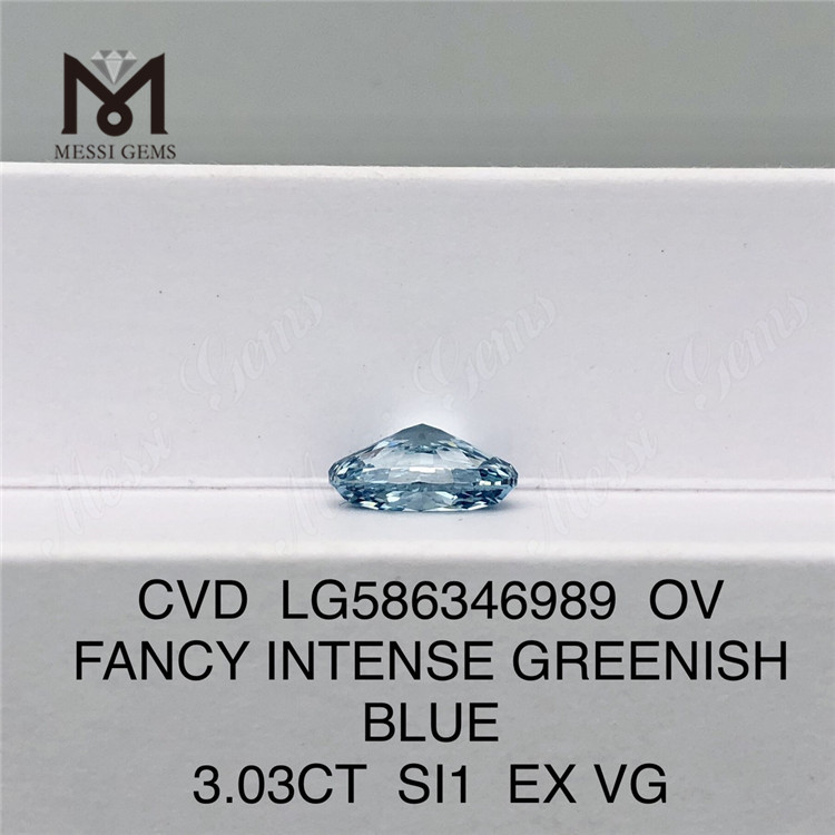 3ct 블루 OV 다이아몬드 가격 SI1 EX VG 팬시 인텐스 그린 블루 다이아몬드 CVD LG586346989