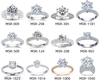 18k 리얼 골드 럭셔리 2ct 다이아몬드 반지 여성 맞춤 디자인 