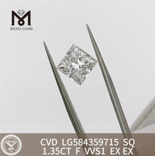 모든 상황에 적합한 1.35CT F SQ VVS1 다이아몬드 인증서 IGI丨Messigems LG584359715 
