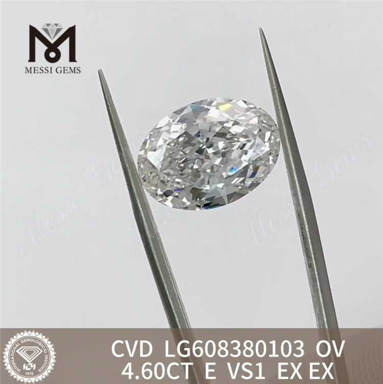 4.6ct IGI 인증 다이아몬드 E VS1 OV CVD 다이아몬드 광학적 완벽함丨Messigems LG608380103