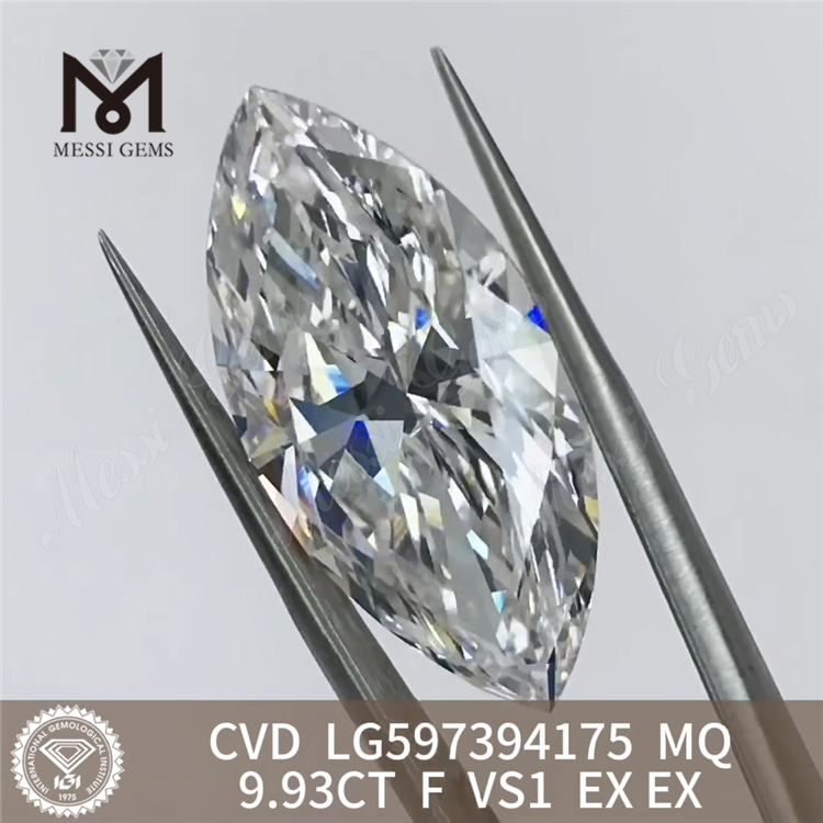 9.93CT F VS1 EX EX MQ 랩그로운 다이아몬드 CVD LG597394175丨Messigems로 재고를 늘리세요