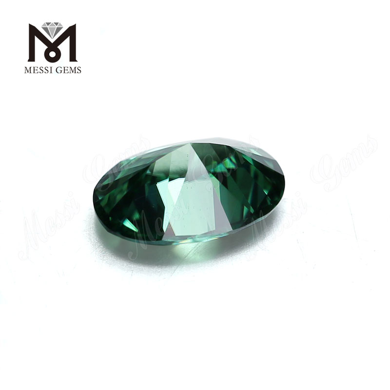느슨한 보석 보석 만들기 10*12 녹색 타원형 moissanite 돌