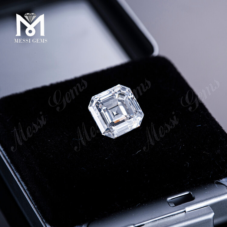 3.76ct G VS 랩 그로운 다이아몬드 VG 스퀘어 에메랄드 컷 랩 제작 다이아몬드