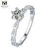 Wuzhou 공장 가격은 반지 1ct moissanite 다이아몬드 반지