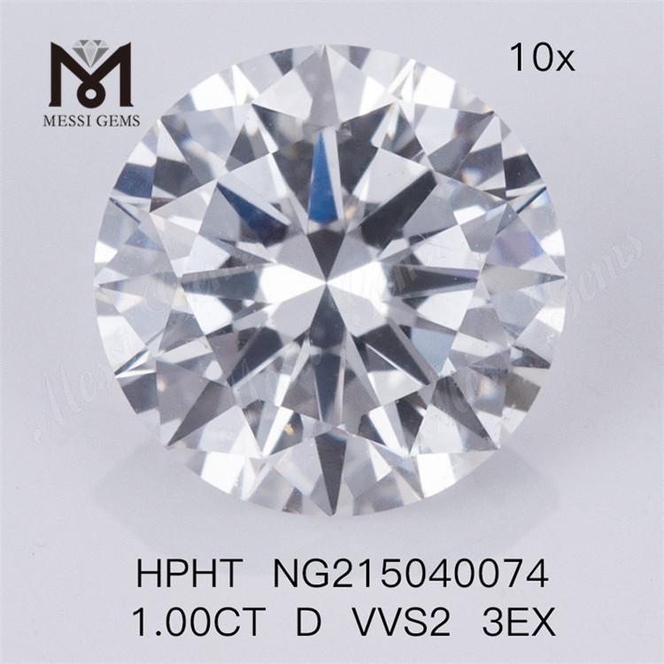 1.00CT HPHT D VVS2 3EX 랩 다이아몬드