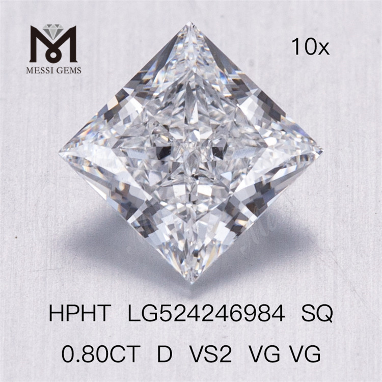 0.80ct 실험실 재배 다이아몬드 SQ D VS2 HPHT 다이아몬드 도매 전체 가격