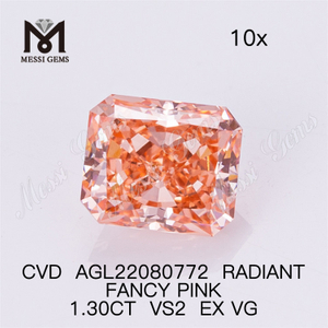 1.30CT 래디언트 팬시 핑크 VS2 EX VG CVD 다이아몬드 