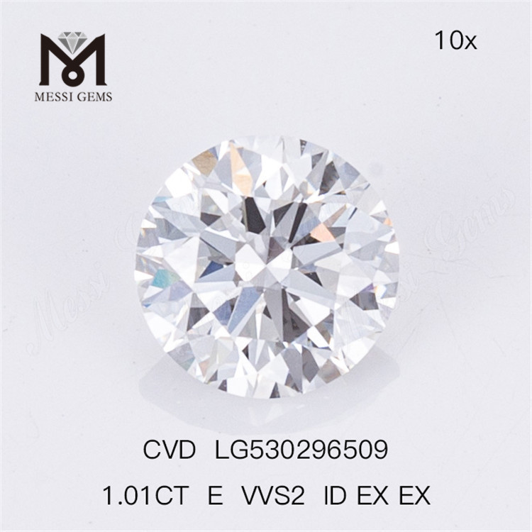 1.01ct E VVS2 루즈 랩 다이아몬드 VS RD 저렴한 인공 다이아몬드 CVD
