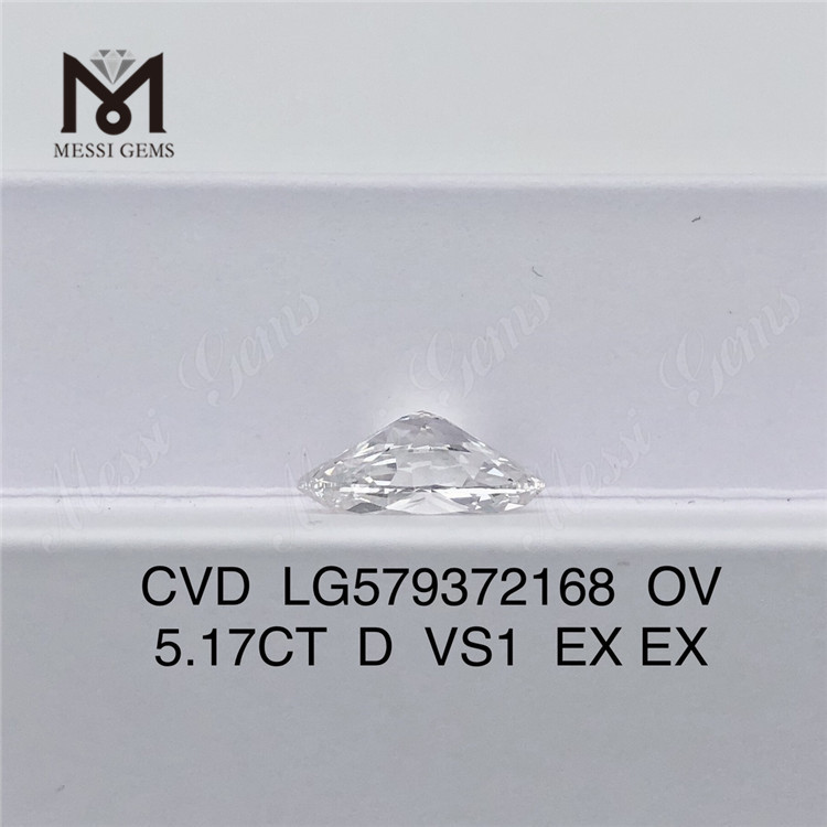 5.17CT OV D VS1 EX EX 저렴한 합성 다이아몬드 CVD LG579372168