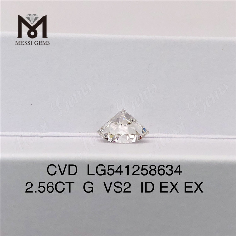 2.56ct G 인공 제작 라운드 랩 성장 다이아몬드 도매 가격 판매 중