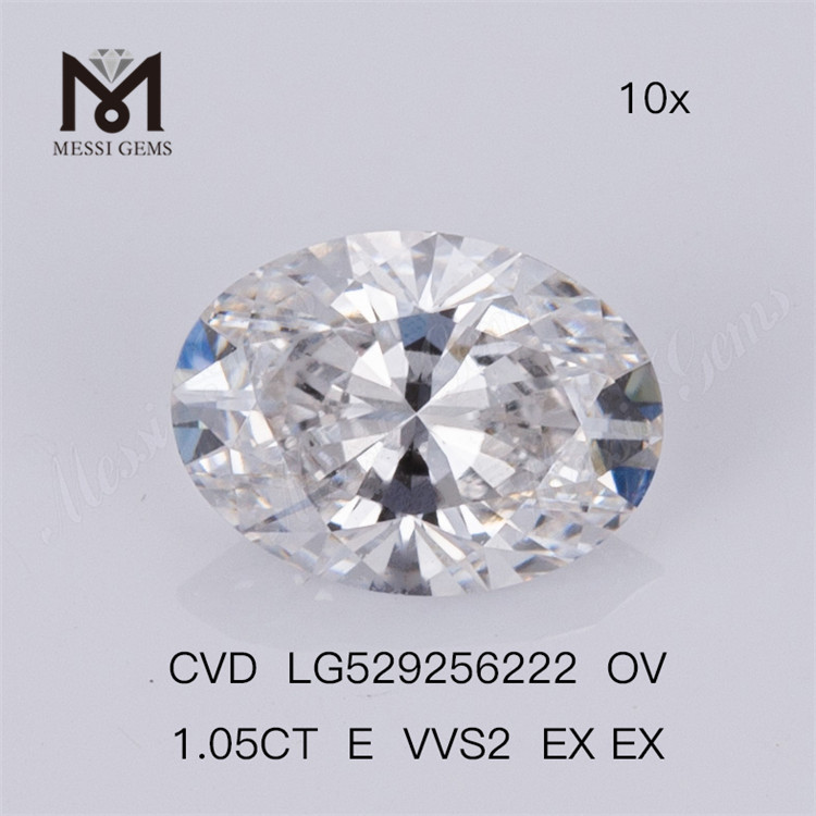 1.05ct E VVS2 EX EX OV 합성 다이아몬드 CVD