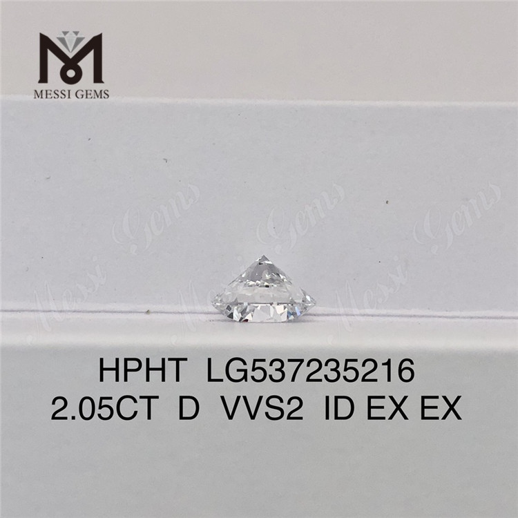2.05CT D VVS 최고의 hpht 루즈 랩 다이아몬드 2캐럿 인공 다이아몬드 판매 중