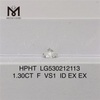 1.32CT E VS1 ID EX EX 라운드 루즈 랩 다이아몬드 HPHT