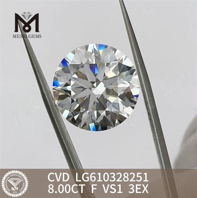 8.00CT F VS1 3EX cvd 다이아몬드 중국 CVD IGI 인증 Sparkle丨Messigems LG610328251