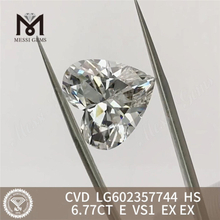 6.77CT E VS1 EX EX 6ct cvd 루즈 다이아몬드 하트 모양 LG602357744丨 메시지젬