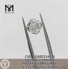 1.12CT F VVS2 CVD 쿠션 1캐럿 cvd 다이아몬드 가격丨Messigems LG600314871